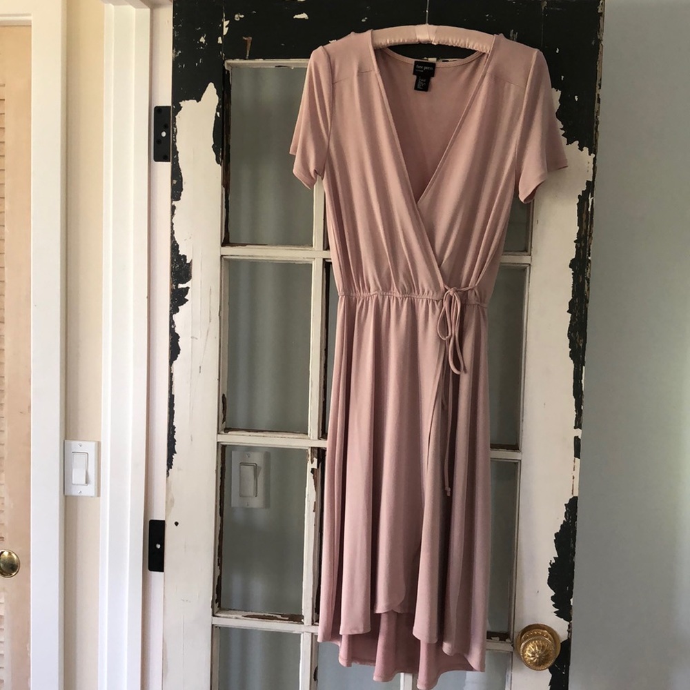 Free Press, knee length dress, pink, small